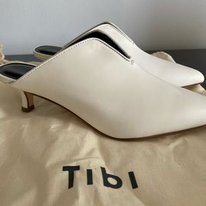 Tibi kitten heel mules